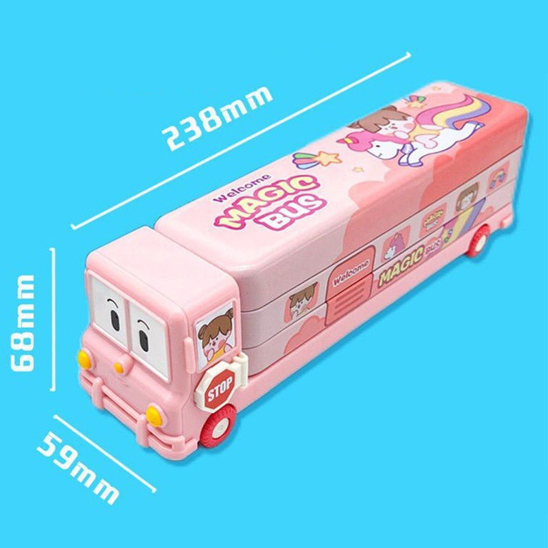 

[ GROSIR ATK] KOTAK PENSIL 3 TINGKAT + PENGSERUT KARAKTER TAYO LITTLE BUS ASTRONOT DAN UNICORN