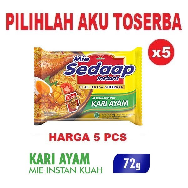 

Mie Instant MIE SEDAAP REBUS KARI AYAM - ( HARGA 5 PCS )