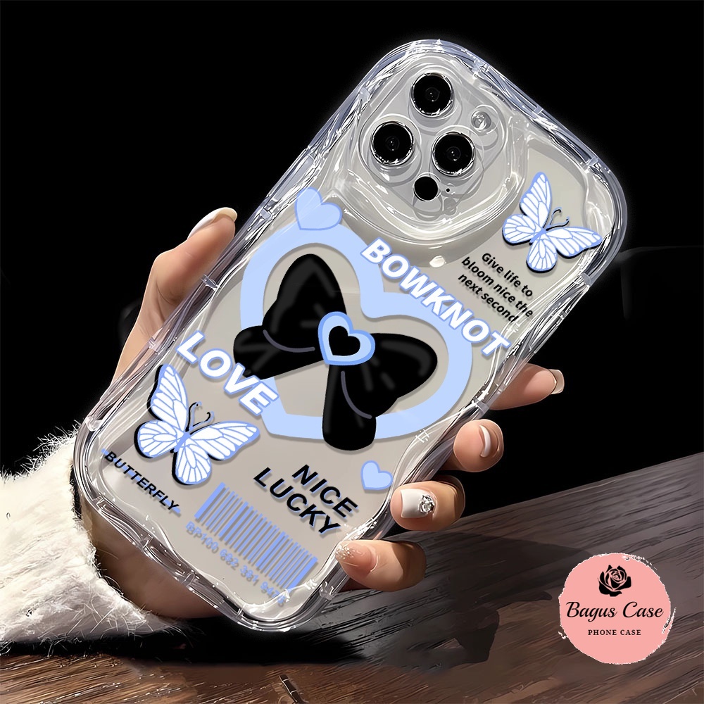 Casing Ponsel Silikon Beruntung Hati Kupu-kupu Lucu untuk Redmi A1 A2 9C 10C 12 12C Note 8 9 Pro 10s