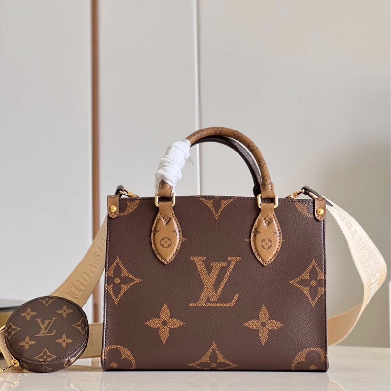 Tas LV Tote bag On The Go PM Original Leather