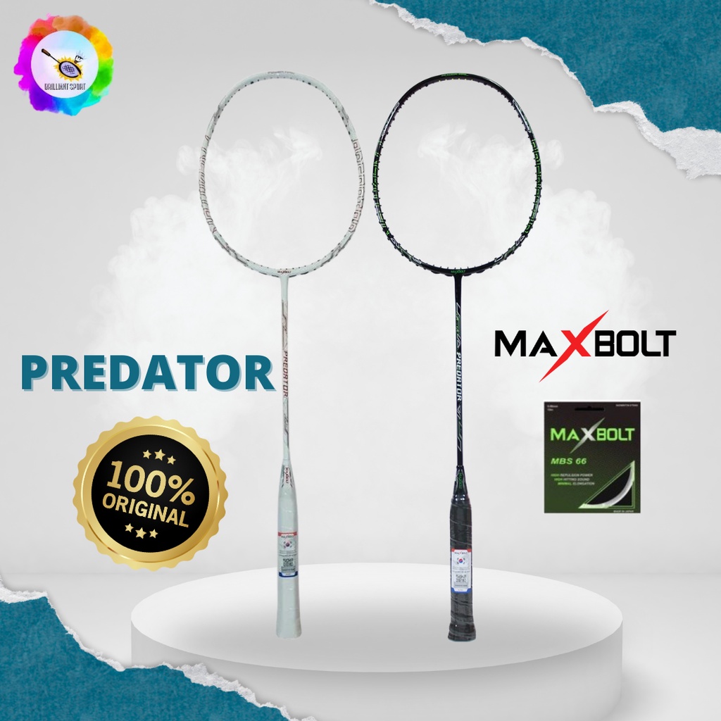 RAKET BADMINTON MAXBOLT PREDATOR ORIGINAL 100%