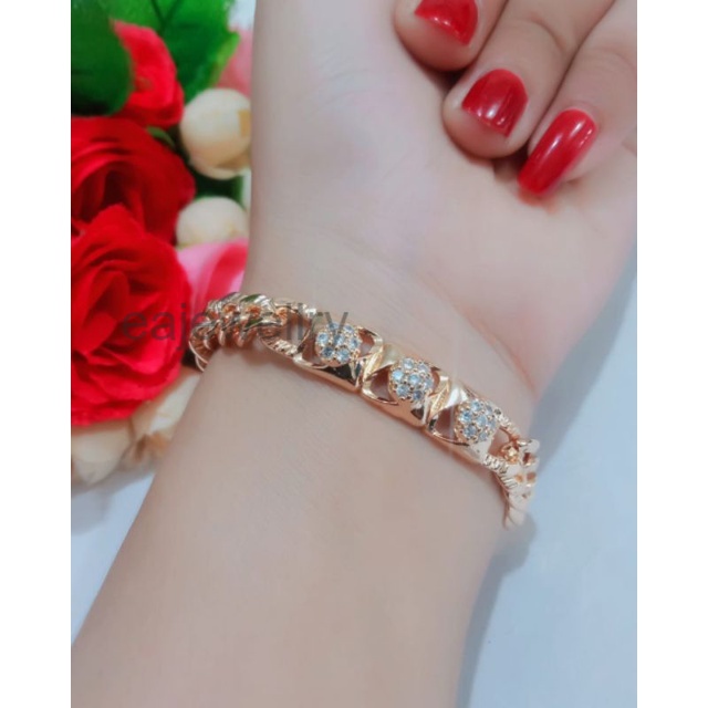 Gelang emas dewasa model baru perhiasan xuping