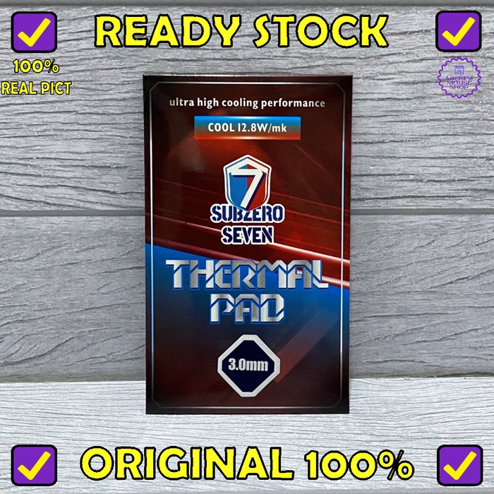 Thermal Pad High Performance SUBZERO SEVEN 7 12.8W/m.K 85mm x 45mm - 1.5mm