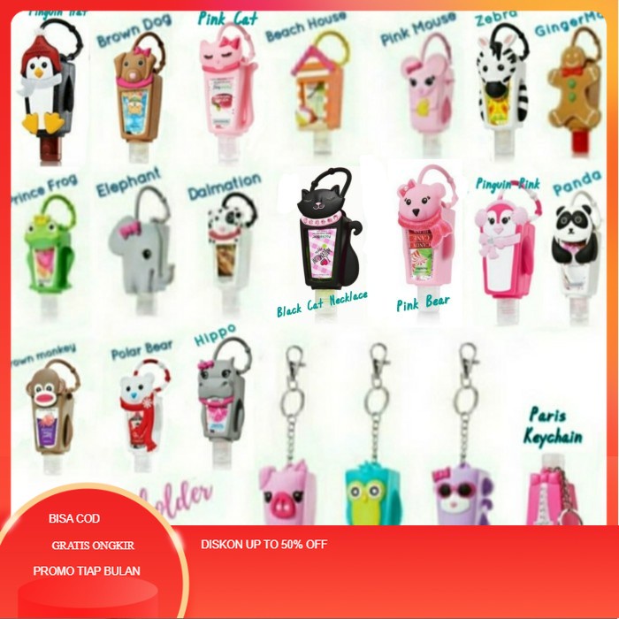 Pocketbac Holder Hand Sanitizer BBW/ Gantungan Tas Hand Sanitizer - Ms.Frankenstein