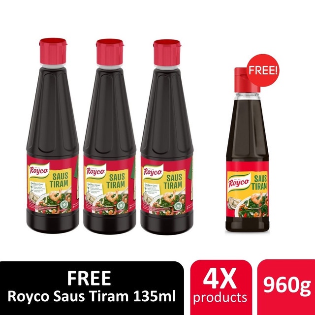 Buy 3 Royco Saus Tiram 275ml Free Royco Saus Tiram 135ml