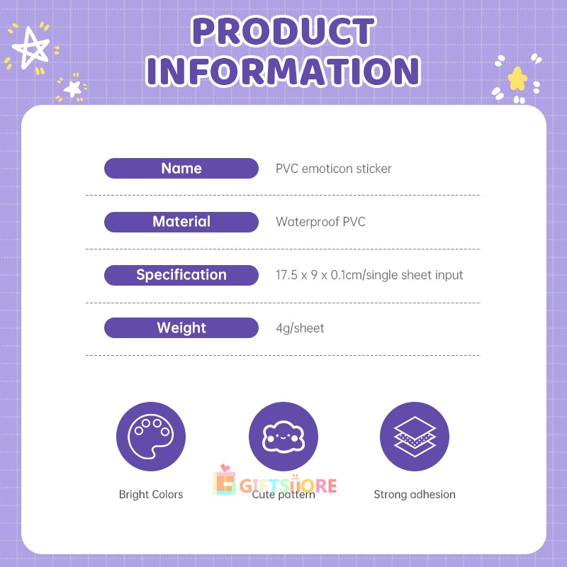 

COD✨Kartun Transparan Cinnamoroll Kuromi Letter Stiker,STARDER PVC Bahan Stiker,Ledger Tangan