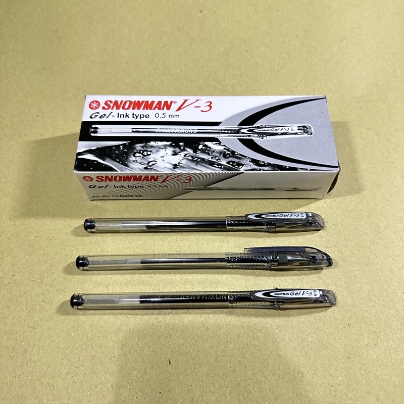

BERKAH TOSERBA - (ISI 12) SNOWMAN PEN GEL V-3