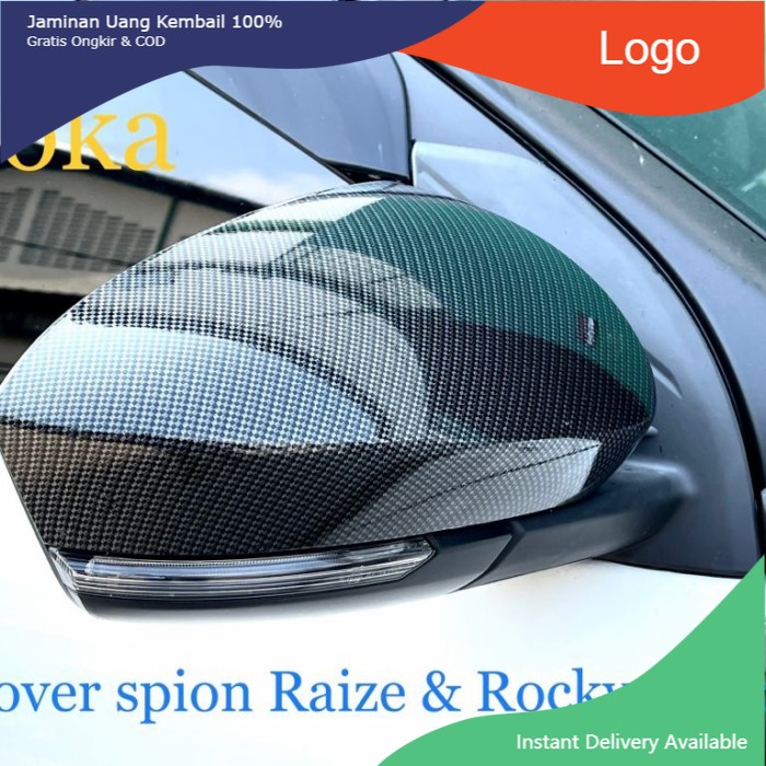 Cover spion carbon Toyota Raize/Daihatsu Rocky. Aksesoris mobil