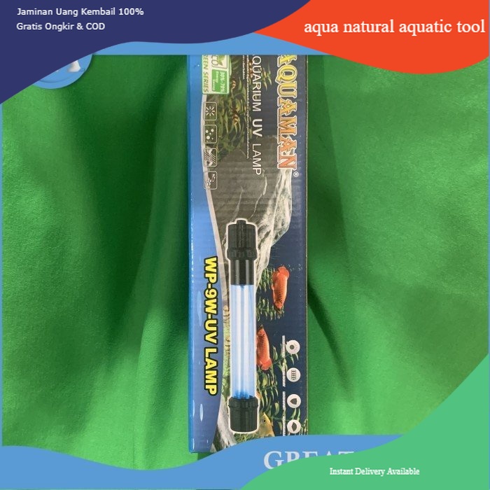 Aquarium lampu uv AQUAMAN 9 WATT WP 9 W UV LAMP