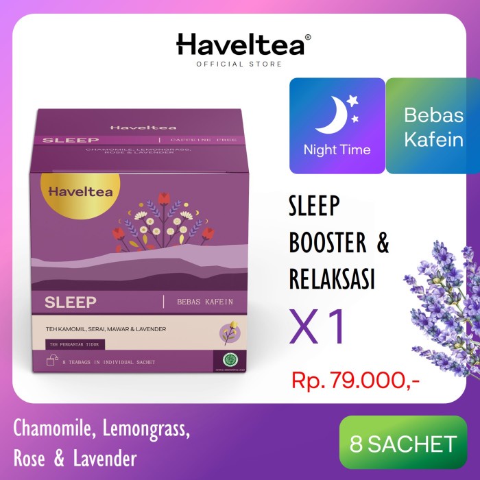 

St22- Haveltea SLEEP | Teh Indonesia Bunga Chamomile Tea | Pengantar Tidur | - 1 pcs