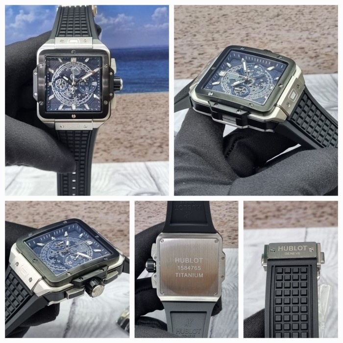 Arloji JAM TANGAN PRIA QUARTZ MEWAH CHRONO BODY SILVER 1