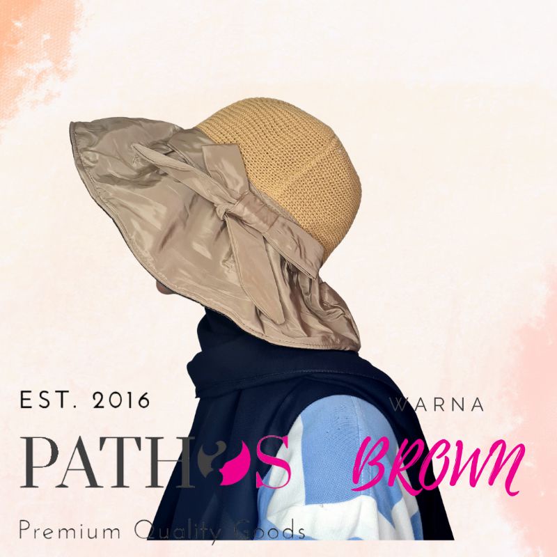 Topi Pantai Bucket Lebar Wanita Dewasa