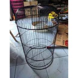 JUAL RAM GEMBUNG LOVEBIRD T3 SANGKAR KAPSUL LENGKAP ANGSANG BESI BULAT KANDANG BURUNG LABET TRUCUK