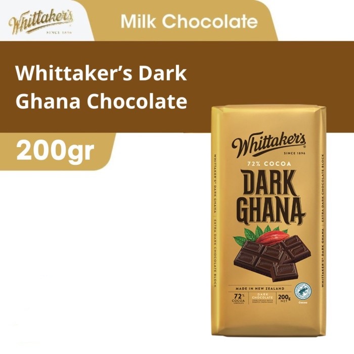 

Whittakers Dark Ghana Chocolate 200gr