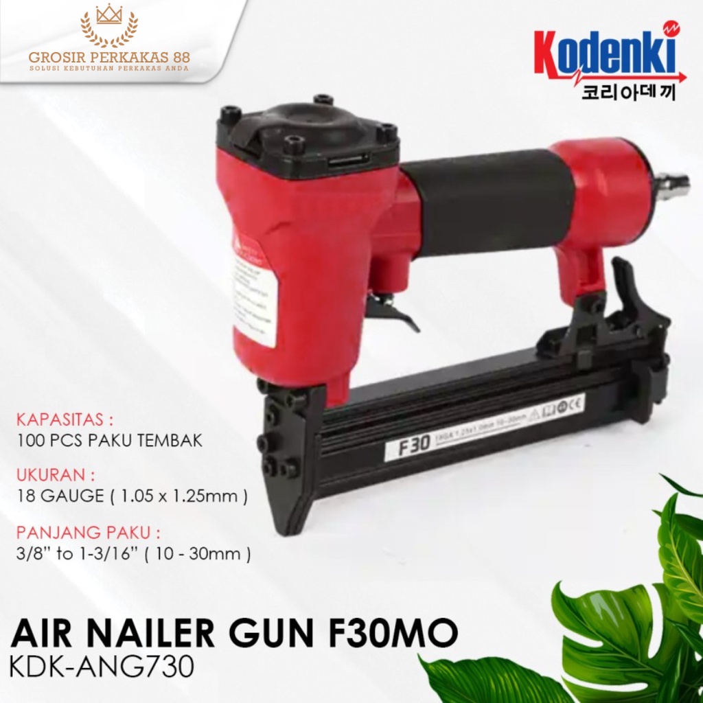 

Alat Paku Tembak Angin Air Nailer Staples Gun Tacker Kodenki F30MO