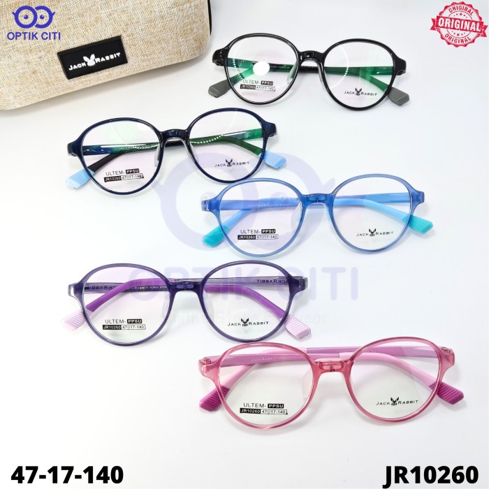 Frame Kacamata Anak-Anak Jack Rabbit JR 10260 Lentur Ringan Original