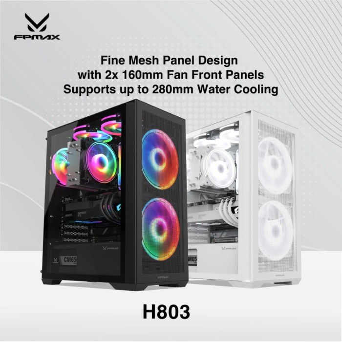 Casing FPMAX Airpower G5 H803 - ATX Gaming Case FpMAX G5 H803 - Hitam