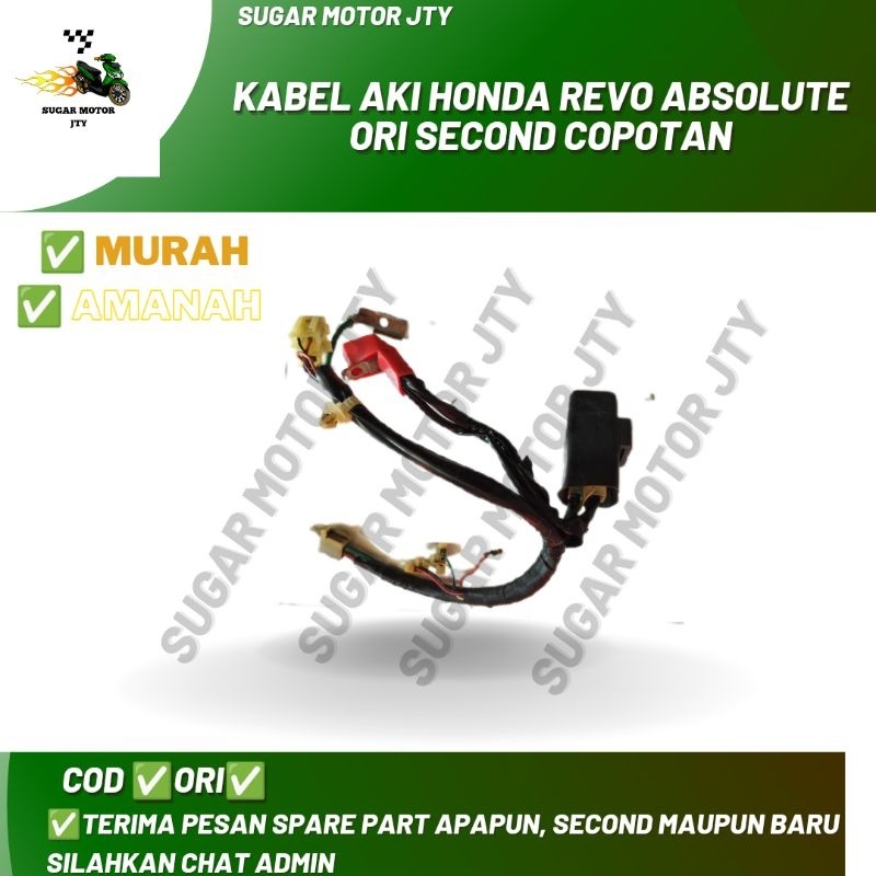KABEL AKI ORIGINAL HONDA REVO ABSOLUTE ORI SECOND COPOTAN [BagjaMotorJT]