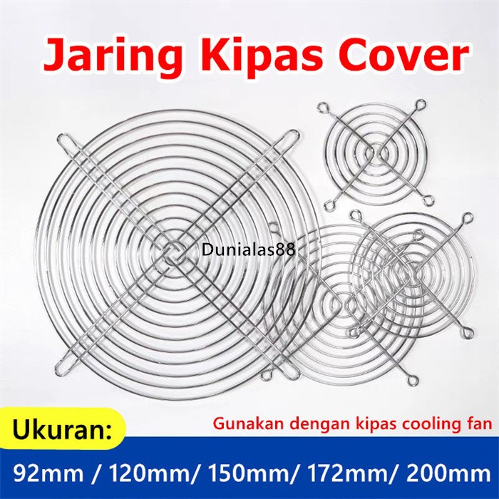 5PCS Grill Fan Cover Grill Kipas Kawat Metal Grill Besi Jaring cooling fan