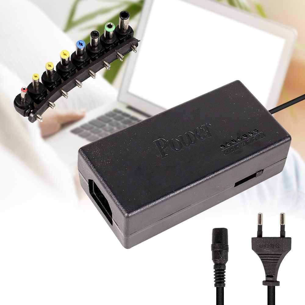 Adaptor Power Supply Converter AC to DC 12-24V 4.5A Laptop 8 Plug