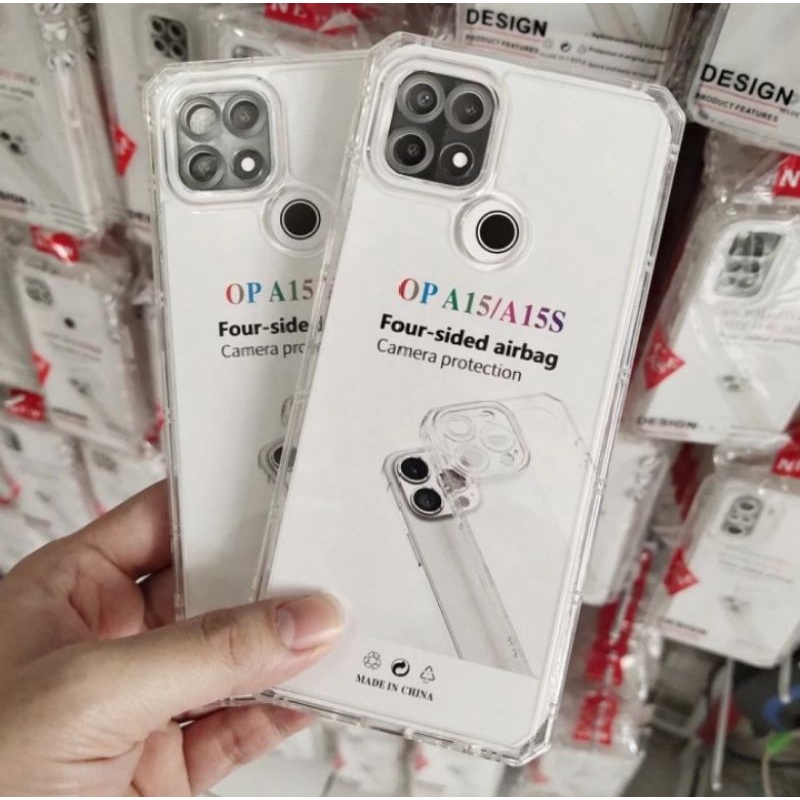SoftCase Clear OPPO A15 A15S Silikon bening transfaran pelindung belakang hp camera