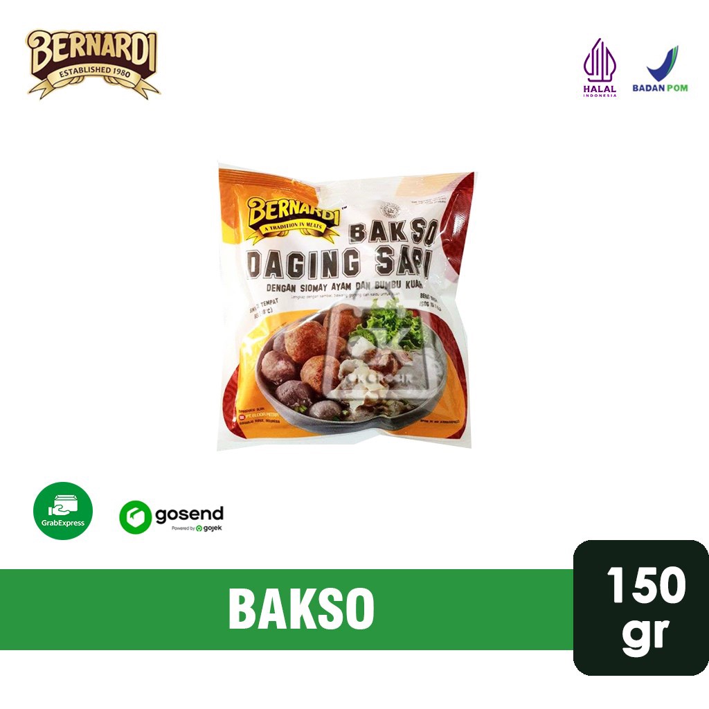 

Bakso Instant Bernardi / Bakso Daging Sapi 150 gr (KHUSUS INSTANT)