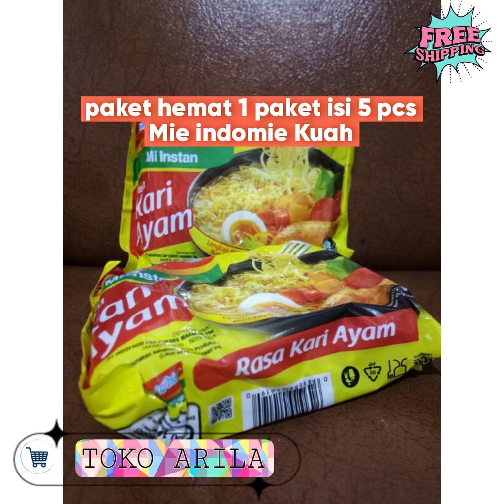 

Paket Hemat 5 pcs Mie Indomie Ayam Bawang per Bungkus