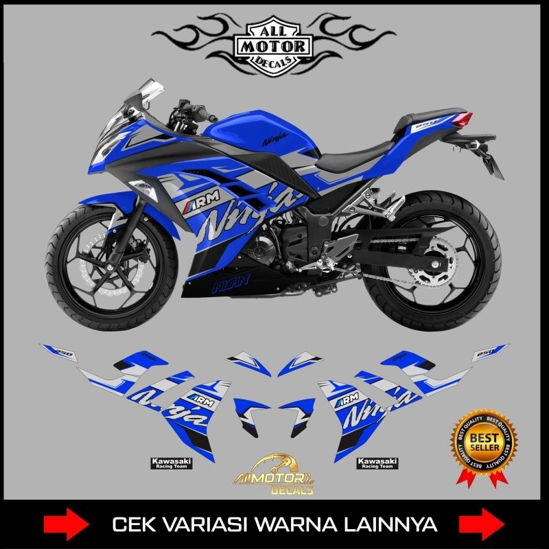 Striping Stiker Ninja 250 Fi Old Livery Grafis Ninja / Decal Kawasaki Ninja Fi 250 Lama / Sticker Mo
