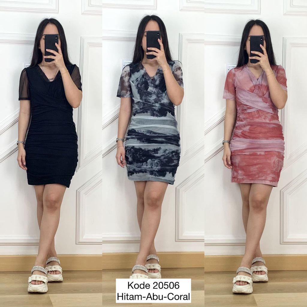 Dress Pesta Pendek I Baju Dress Wanita Korea Sexy I Dress Seksi Wanita