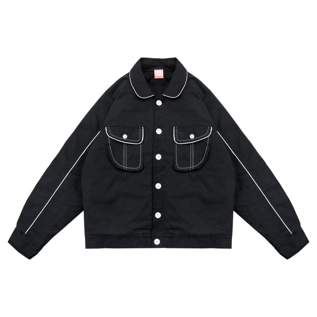 Owners Work Jacket Boxy - Sanctuary - Jaket Pria Wanita HItam