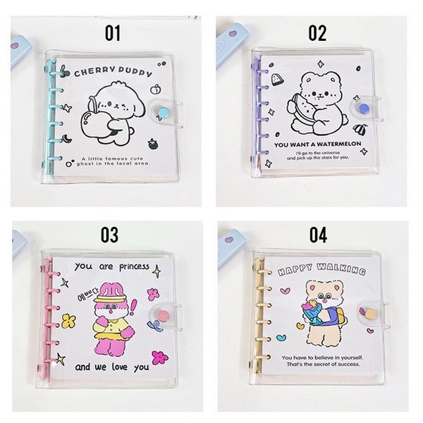 

M438 Binder Notebook Jurnal Kit Kartun Buku Catatan Loose Leaf Note Book Murah Berkualitas