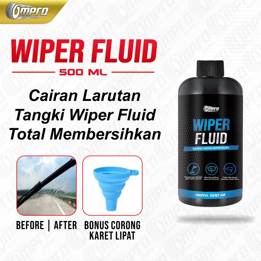 TUI Wiper Mobil Kaca Air Wiper Kaca Mobil Air Wiper Ompro Wiper Fluid 1Lt Wifer Kaca Mobil Cairan