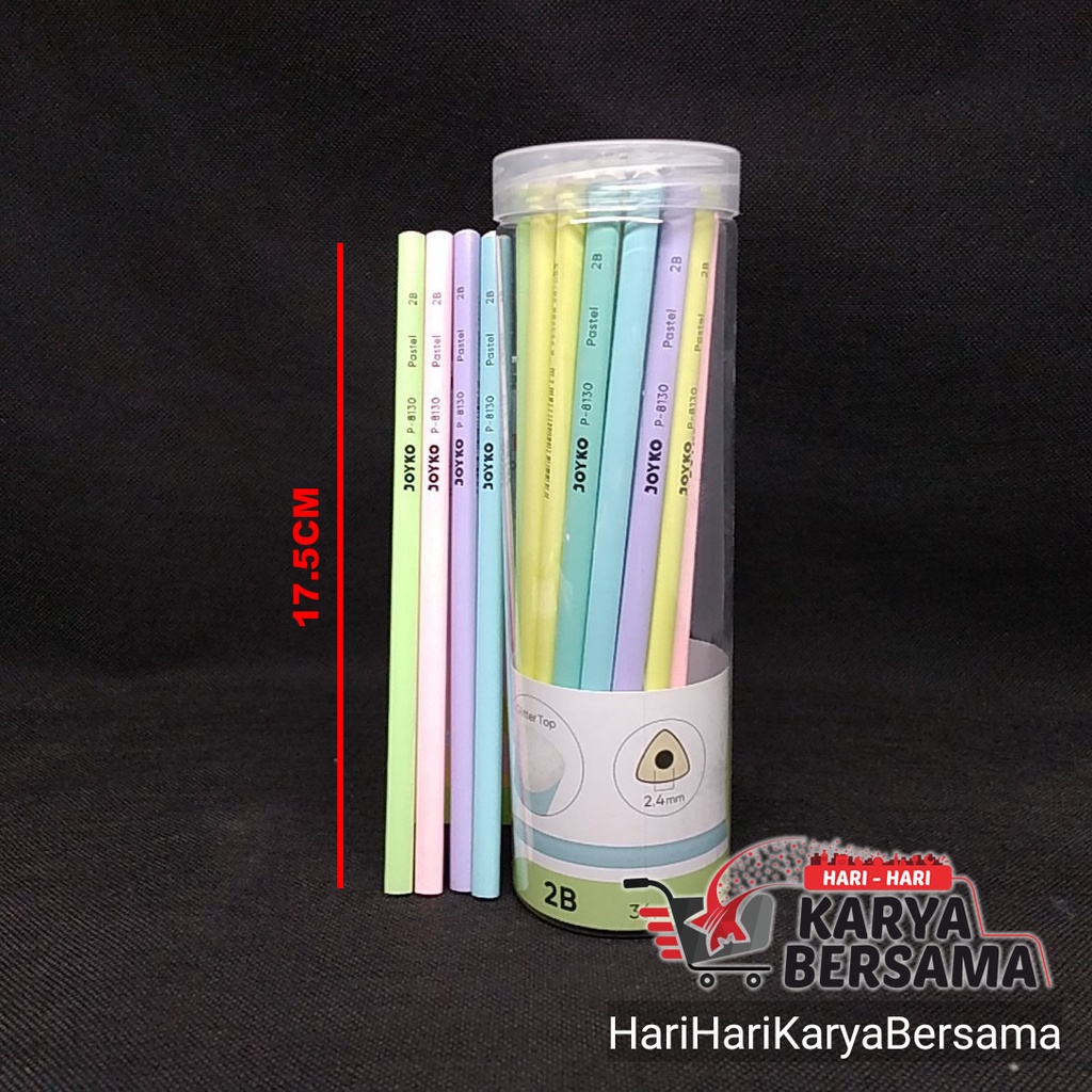 

PENSIL JOYKO 2B PENSIL KAYU P-8130 ISI 1'S WARNA RANDOM