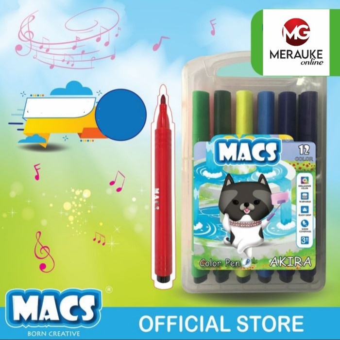 

MACS Color Pen Segitiga 12 Warna