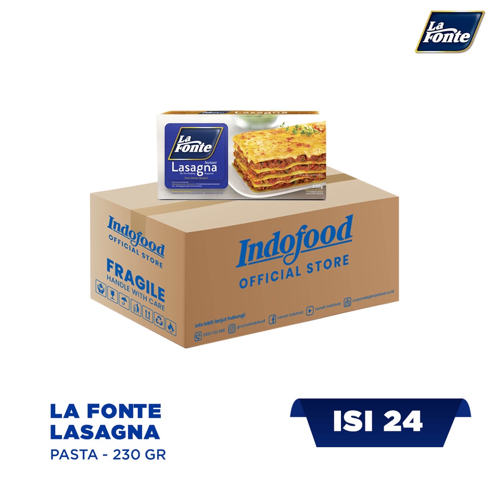 

1 ctn - La Fonte Lasagna 230gr