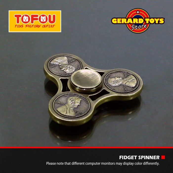 Mainan Fidget Spinner Besi Penny