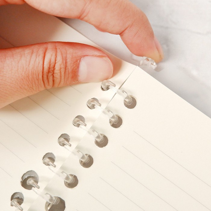 

Slim File Binder Notebook A5 / Loose Leaf Berwarna Lucu Unik Murah - Ash Grey