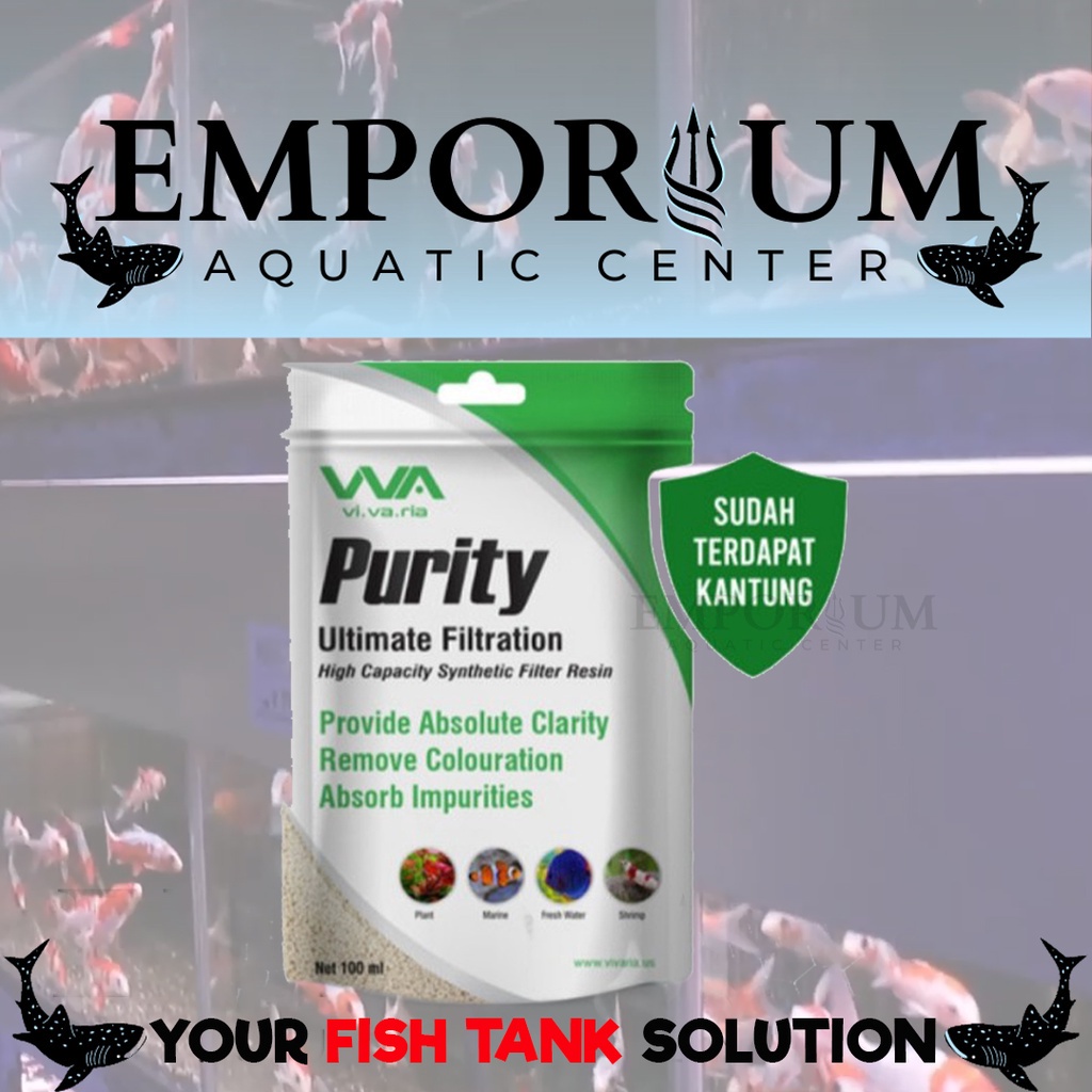 Penjernih Air Aquarium Ikan - VIvaria Purity 100ml sudah berikut Bag - Emporium Fish