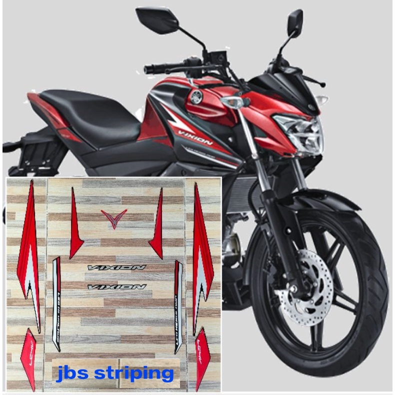 striping  Yamaha Vixion tahun 2017 2018 stiker lis strip vixion vixsen kualitas bagus setara yang or