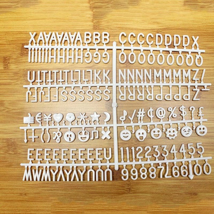 

FM - BEST SELLER SET TAMBAHAN HURUF FELT LETTER BOARD - Putih