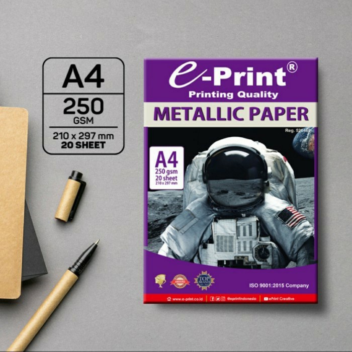 

Kertas Foto E-Print Metalic Paper A4 250gsm 20s