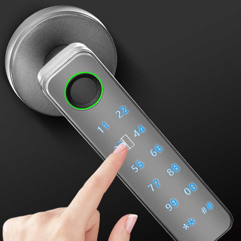 Smart Door Lock Password Fingerprint Swipe Card