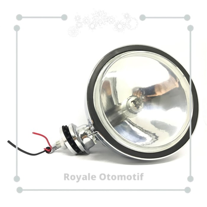 Lampu Fog Lamp Halogen H3 Universal Ukuran 6" Inci (Putih) - Isi 1