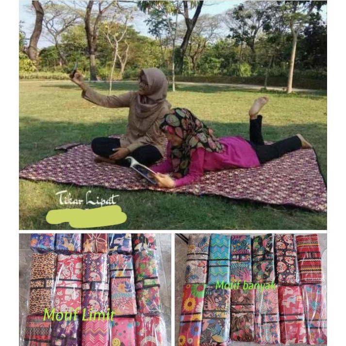 PIKNIK - TIKAR LIPAT 120 cm - Karpet Lantai/Tikar Lipat /Karpet Anti Air/Gelaran