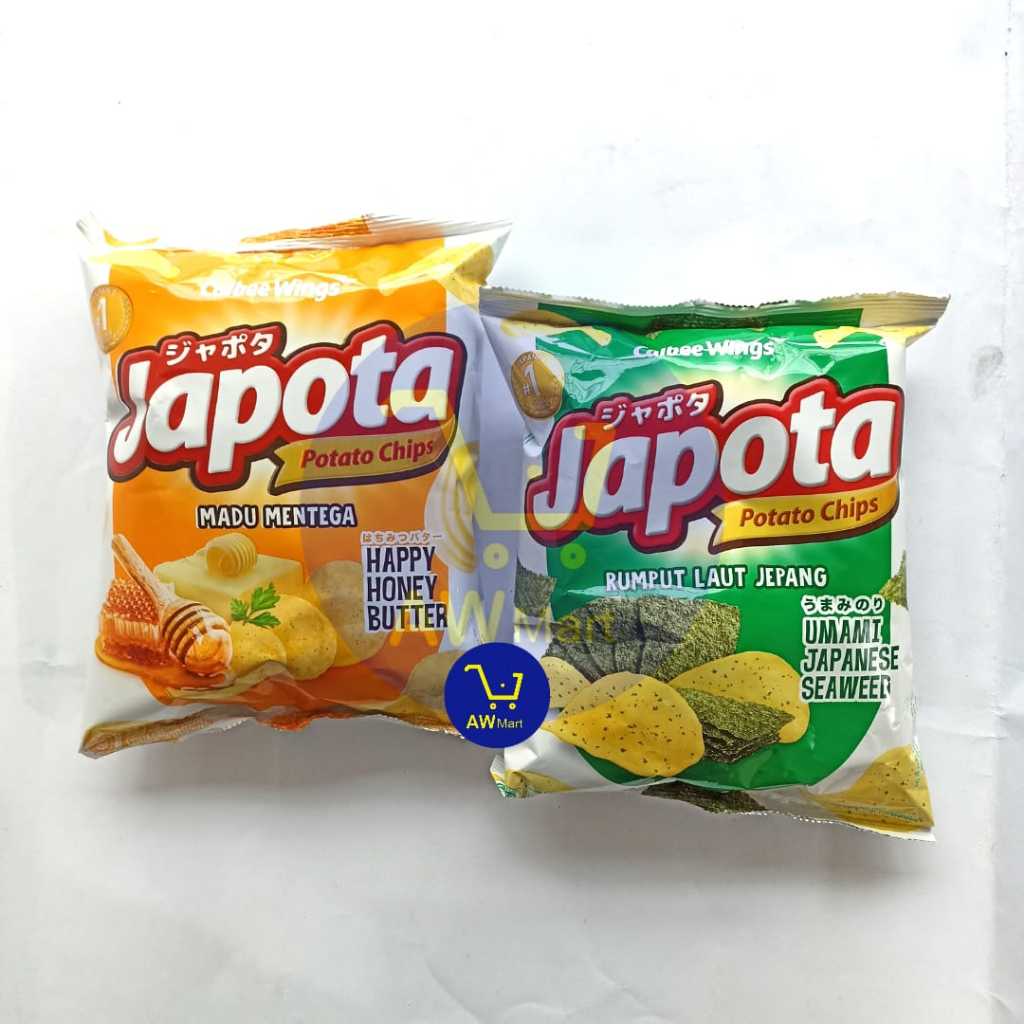 

JAPOTA POTATO CHIPS 68 GRAM RUMPUT LAUT DAN MADU MENTEGA - CHIKI JAPOTA POTATO CHIPS 68 GRAM