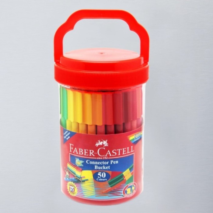 

Andma Connector Pen Spidol FABER CASTELL 10 20 30 50 Warna - 50 Warna