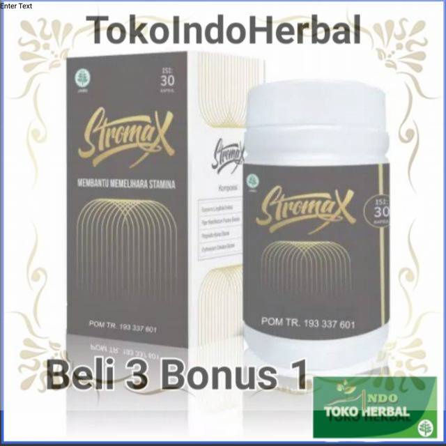 Stromax New Formula Herbal Stamina Pria Berkualitas Original BPOM