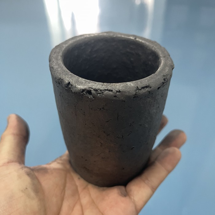 Silicon Carbide Grafit Crucible Kowi Tungku Untuk Peleburan Kuningan Tembaga 2 Kg