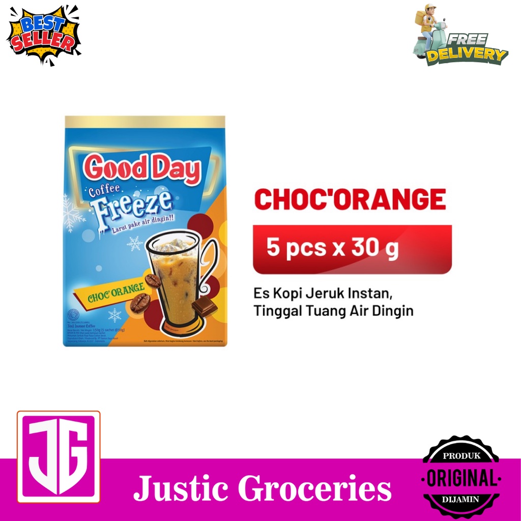 

GOOD DAY Coffee Freeze Choc'O'Range 1 Bag (5 x 30 gr)