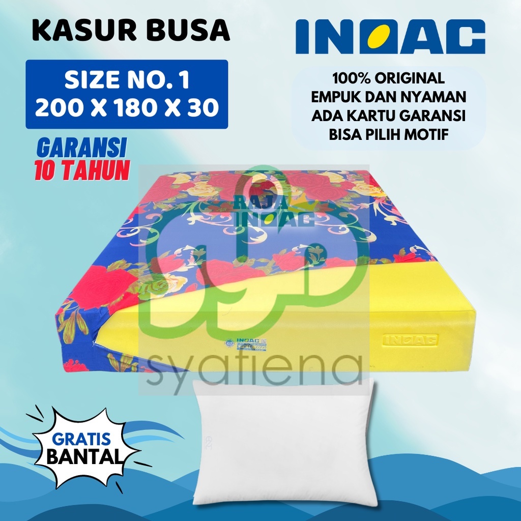 MURAH [200x180x30] Kasur Busa INOAC NO. 1 Ukuran 200x180x30 cm Garansi 10 Tahun / Kasur INOAC Size 1